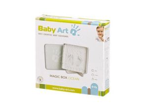 Коробочка с отпечатком Baby Art Magic box Ocean, квадратная